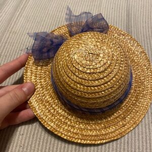 American Girl Periwinkle Straw Hat